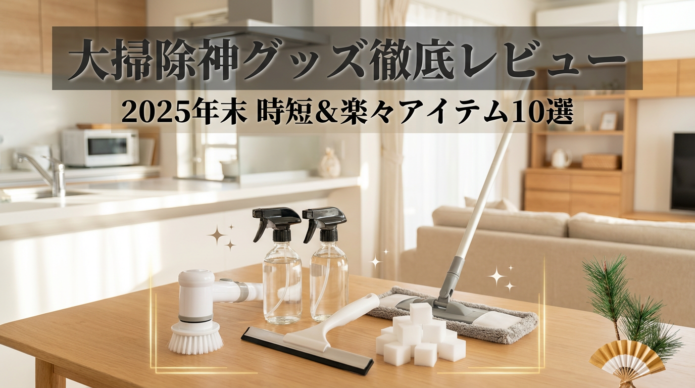 Amazon大掃除神グッズ10選 - 2025年末 キッチン・風呂・窓掃除完全攻略