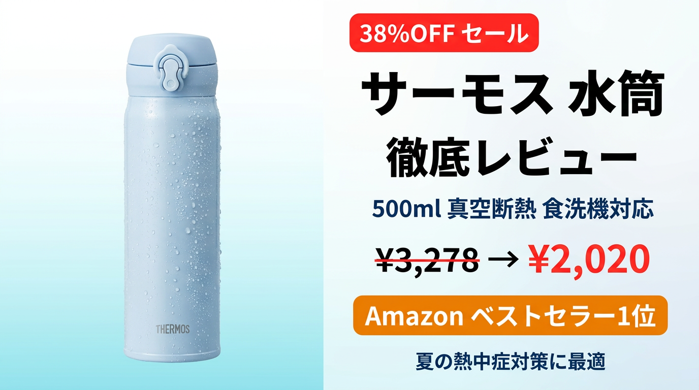 サーモス JNL-S500 水筒 38%OFF 食洗機対応 真空断熱 アイスブルー ベストセラー1位 夏の必需品